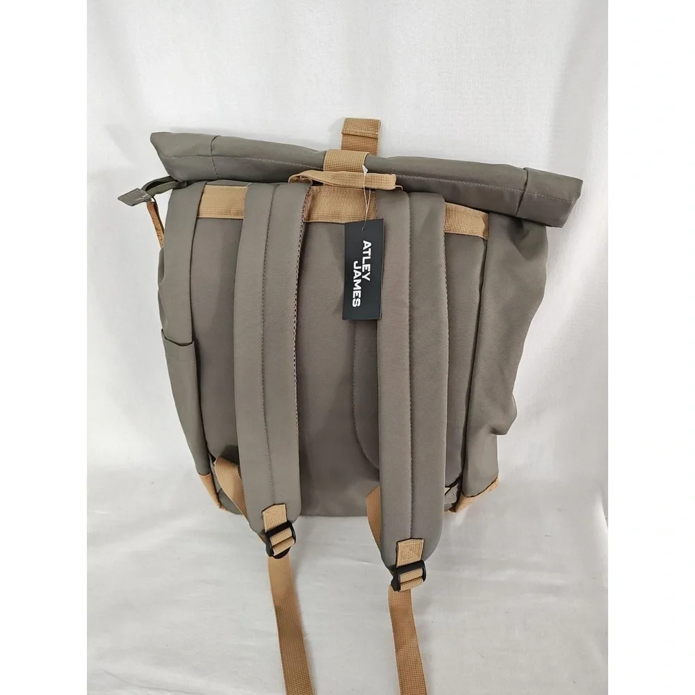 Atley James Dakota Backpack Tan Brown Cork New Minimalist Bag Satchel‎